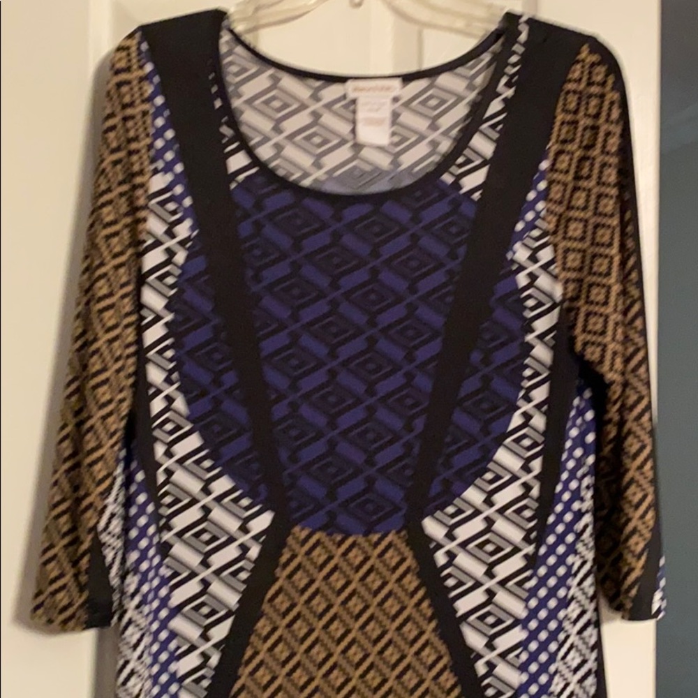 Multi color long sleeve dress by Monroe and Main